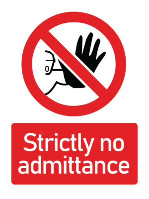 Strictly no Admittance