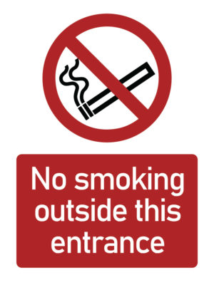 No Smoking outside this Entrance