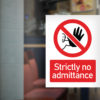 Strictly no Admittance - Window