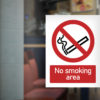 No Smoking Area - Window